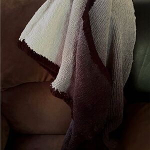 Handmade Cozy Two-Tone Baby Blanket